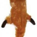 Ethical Plush Skinneeez Fox 24-Inch Stuffingless Dog Toy