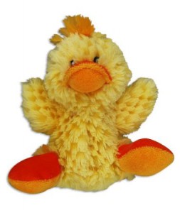 KONG Duck Dog Toy, Small, Yellow