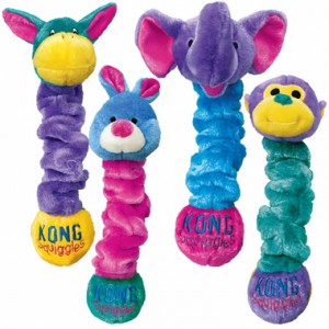KONG Squiggles Dog Toy All Four Characters