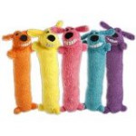 Loofa Dog 12" Plush Dog Toy, Colors May Vary