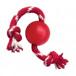 KONG Small Ball with Rope Dog Toy