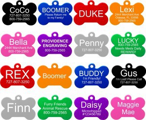 Pet-ID-Tags-Various-Colors-Bone-Shaped-300x246