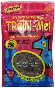 Crazy Dog Train Me Mini Bacon Treats Bacon Flavor