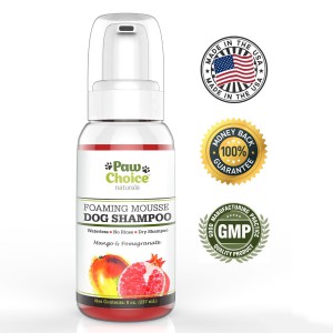 paw choice dry dog shampoo