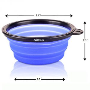 Comsun Collapsible Dog Bowl With Sizes