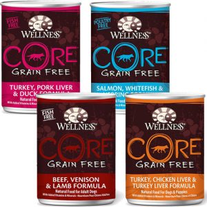 Wellness CORE Grain Free Canned Dog Food Four Flavors