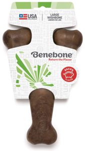 Benebone Wishbone Dog Chew Bacon Flavor Dog Luxury Beds.com